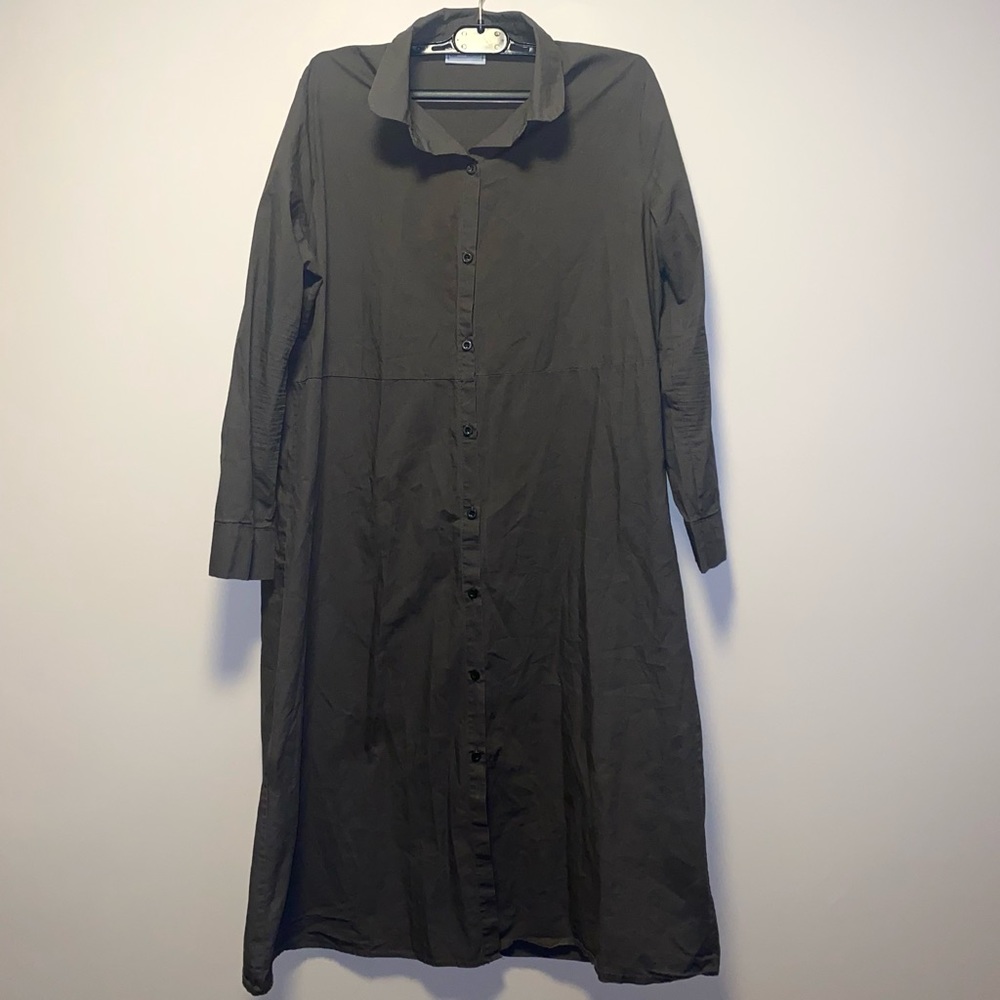 Marigold Shadows Long Sleeve Dress